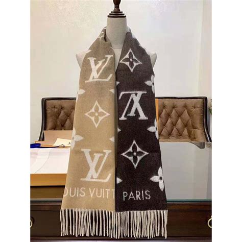 louis vuitton fake cashmere logo scarf|Louis Vuitton oversized cashmere scarf.